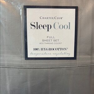 Charter Club Gray Hydra Cotton Bedding Sheets